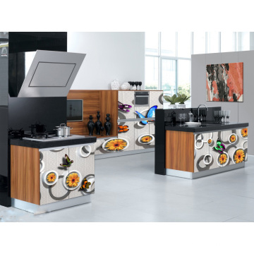 Cabinet de cuisine en style chinois de style 3D (ventes chaudes)